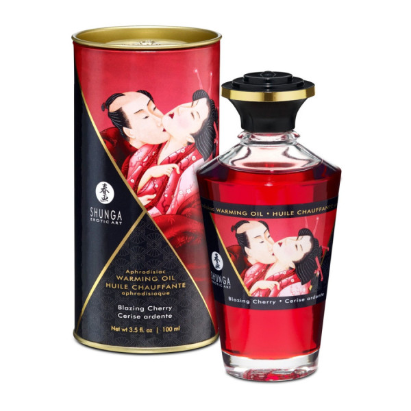 Huile chauffante cerise comestible 100ml 